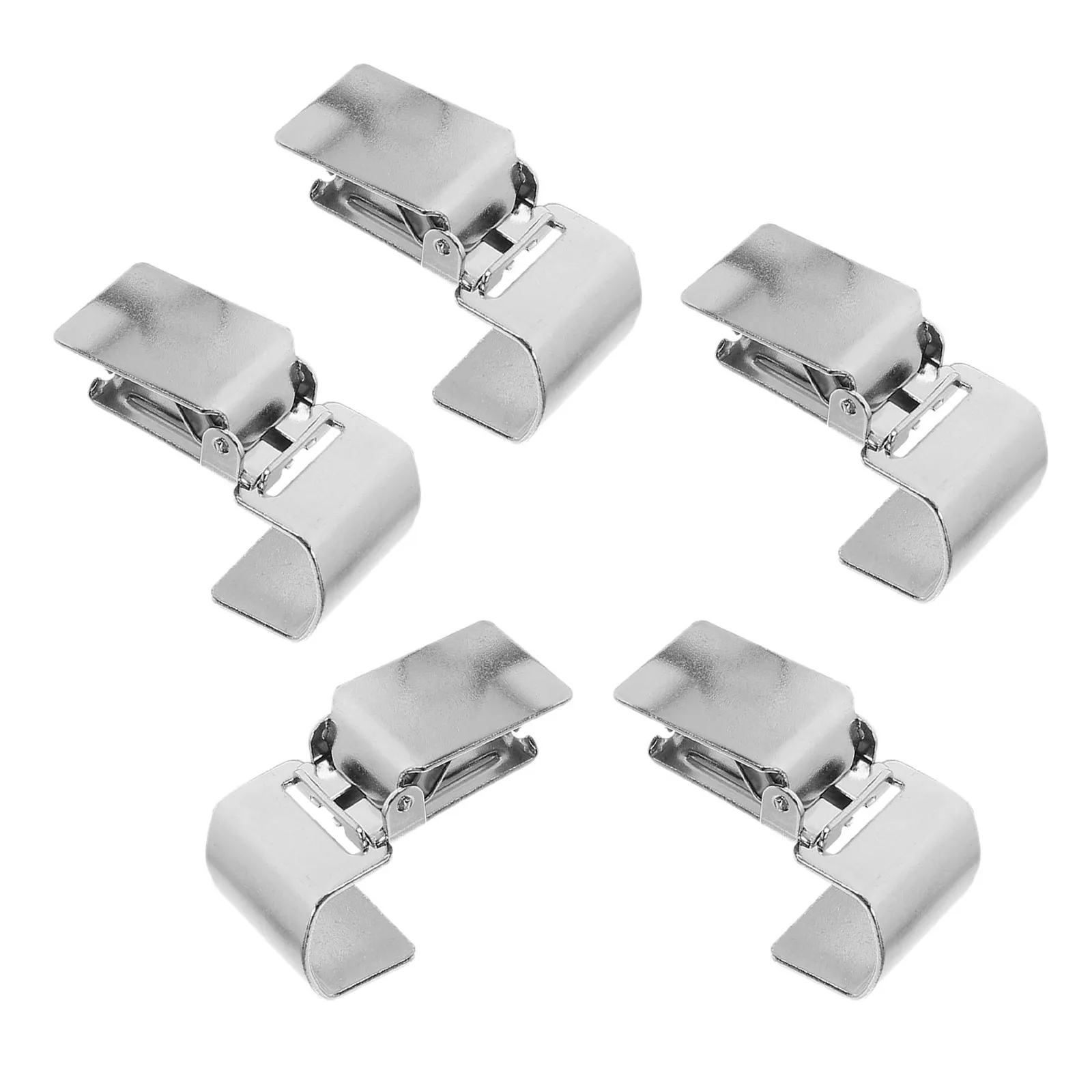 5Pcs Rug Clips for Carpets Silver Metal Wall Clips Curtain Tapestry Quilt Clamps Holder Grippers Non Slip Display Organizer