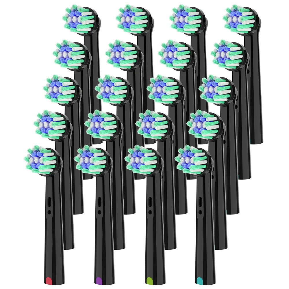 Cross Clean borstelkoppen compatibel met Oral B elektrische tandenborstel, vervangende borstelkop voor Pro 1000 100 1500