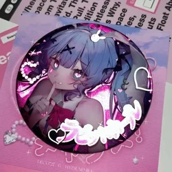 New Hatsune Miku Badge Hatsune Miku Project Diva Anime Peripherals Cartoon Vampire Modelling Brooch Schoolbag Pendant Collection