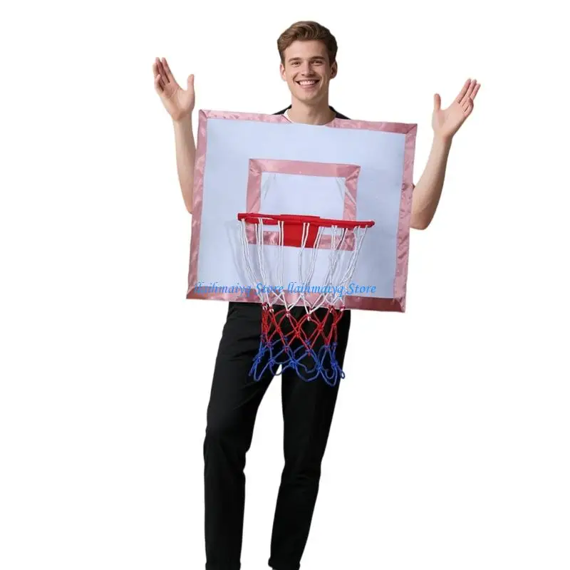 573B Wearable Basketball Board Costume For Adults Fun Interactive Role Play Outfit Perfect For Parties And Games