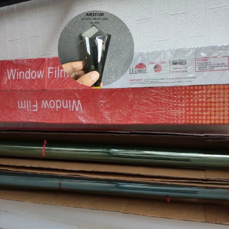 

High-Performance Llumar PET Auto Tint Film: 99% UV Rejection, 99% IR Insulation, 35% Light Transmission – Durable & Scratch