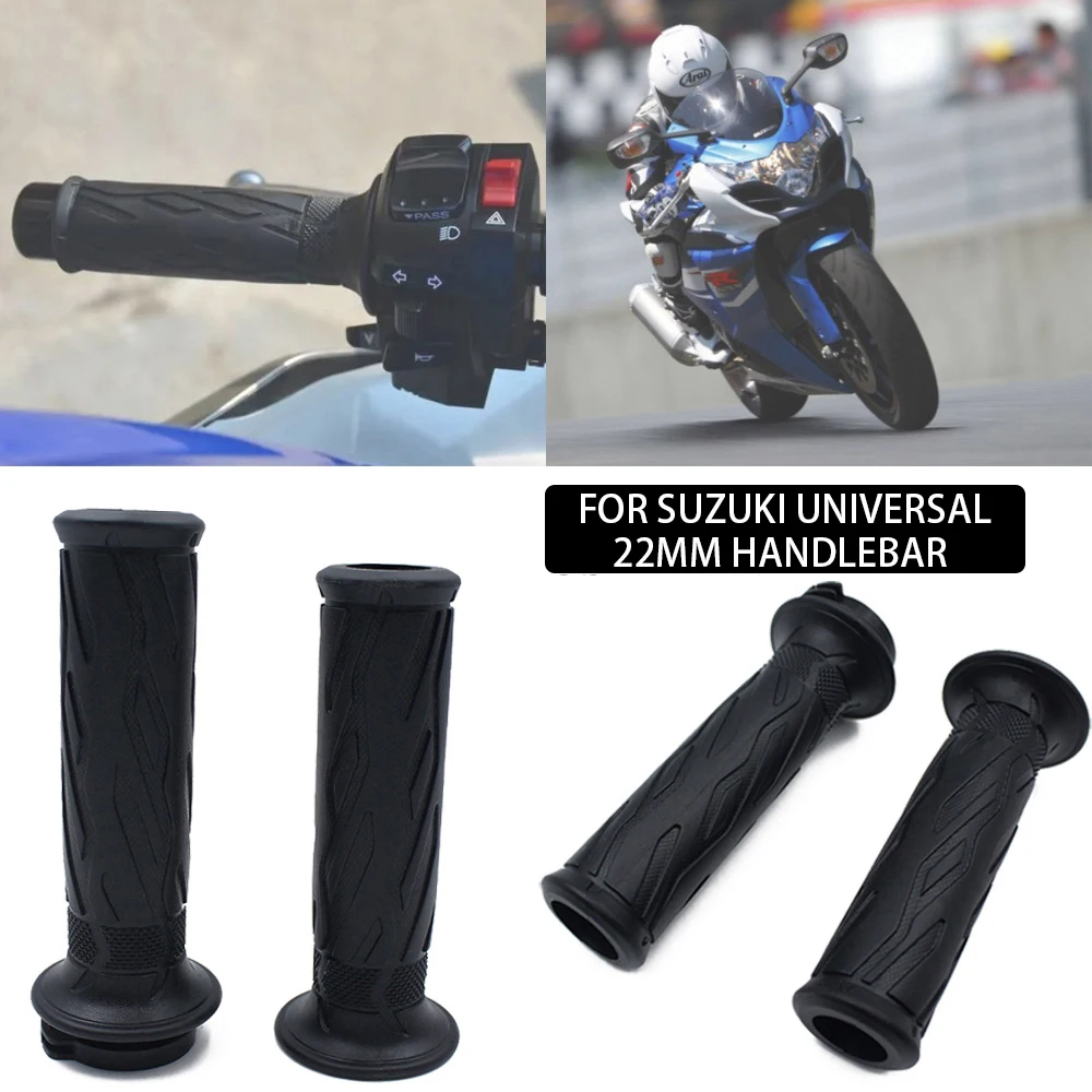 Fit for Suzuki GSXR600 GSXR750 GSXR1000 GSXR 1000 7 8 Inch 22mm Motorcycle Handlebar Handle Rubber Sleeve Handle Grip Rubber Set