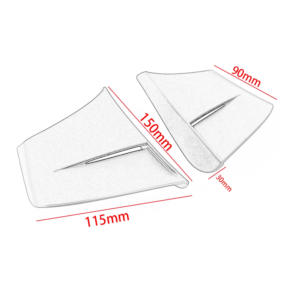Yamaha R3/R25 250sr 오토바이 범용 Winglet 공기 역학 스포일러 윙 키트 접착 오토바이 장식 스티커
