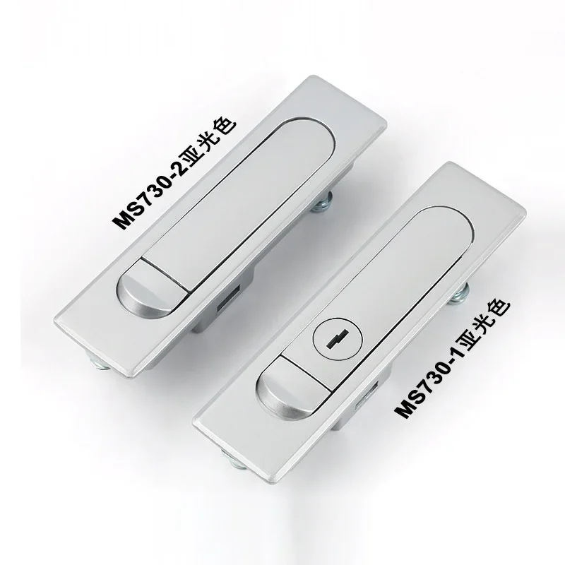 MS730-1-2 Flat Door Lock Hardware Industrial Door Button Bounce Lock Electrical Box Cabinet Door Lock Hardware Accessories