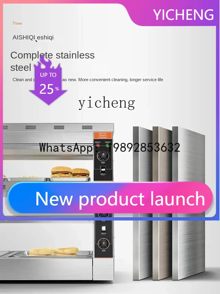 

Commercial Heated Display Cabinet Food Small Electric Heating Thermostat Display Cabinet