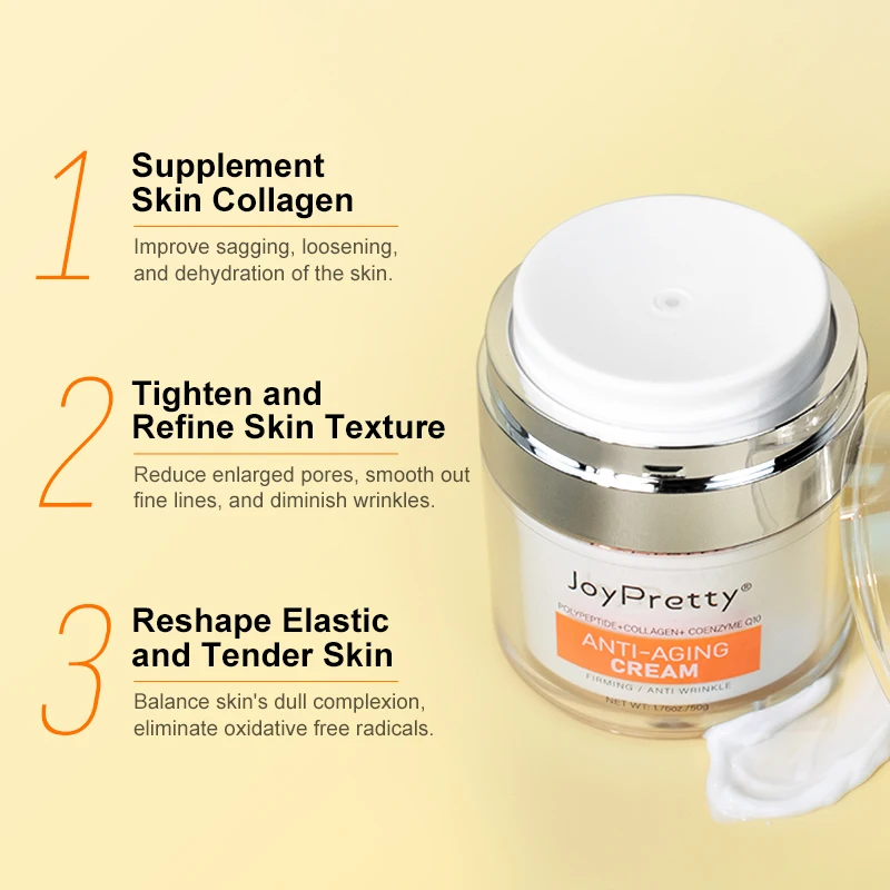 Collagen Wrinkle Remover Face Cream Rejuvenation Anti-Aging Firming Lifting Fade Fine Lines Creams Korean Skin Care JoyPretty