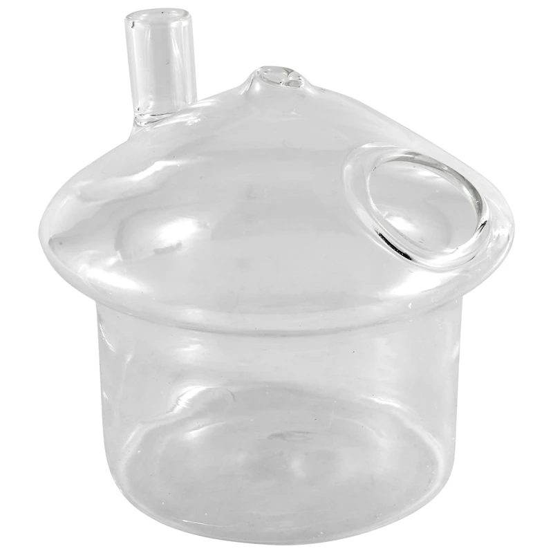 Maceta de cristal colgante en forma de seta, jarrón Rumble para pecera, contenedor de terrario, decoración del jardín del hogar