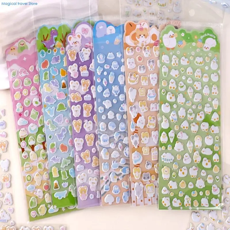 N2UB Animal Foam Sticker for Craft Journal Planner Photo Album Scrapbooking Kids Motivational Sticker for Classroom Rewarding