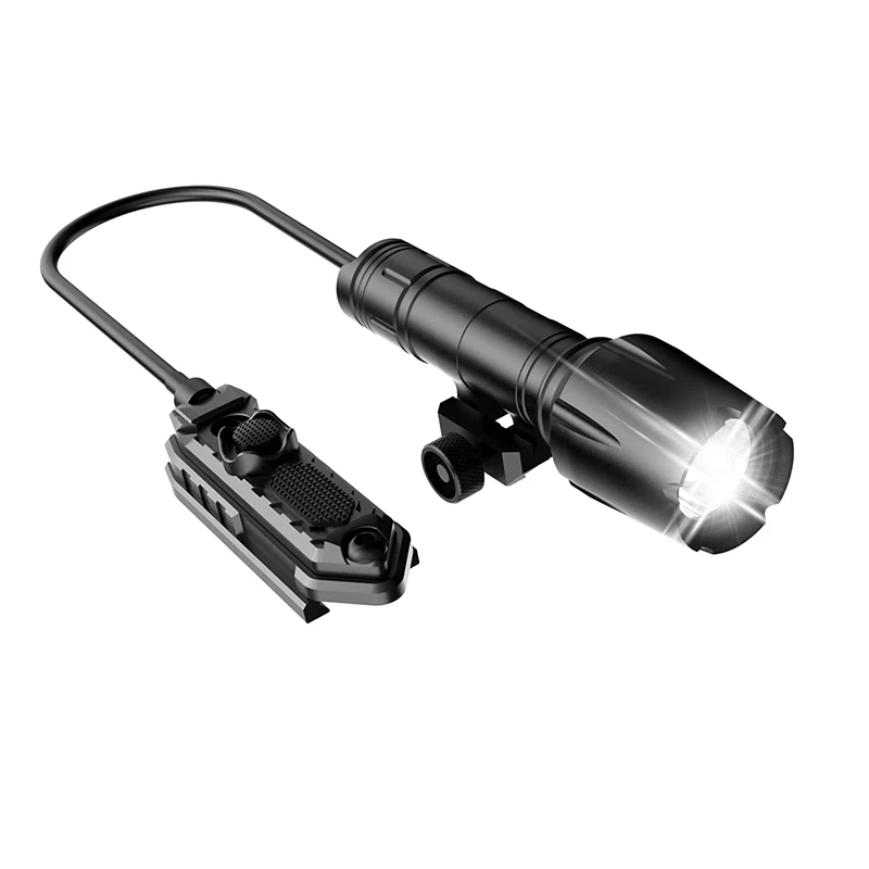 

MDGRWY 1200 Lumens Tactical Flashlight with Remote Pressure Switch LED Airsoft Weapon Light For 20-21mm Picatinny Rail