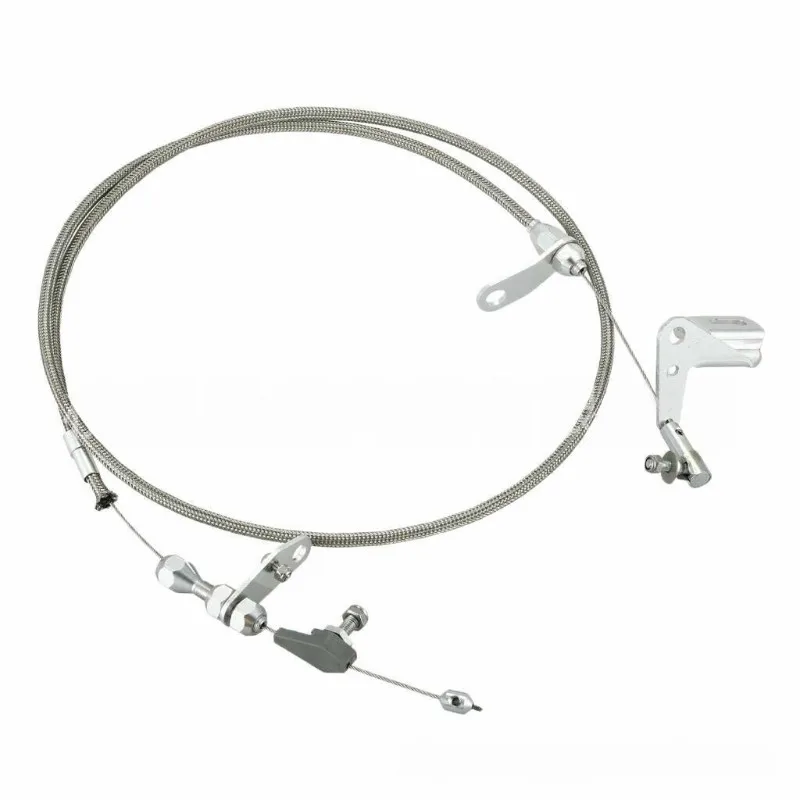 For 727 Stainless Braided Kickdown Cable Throttle Gas Cable Mopar Transmission-AU62
