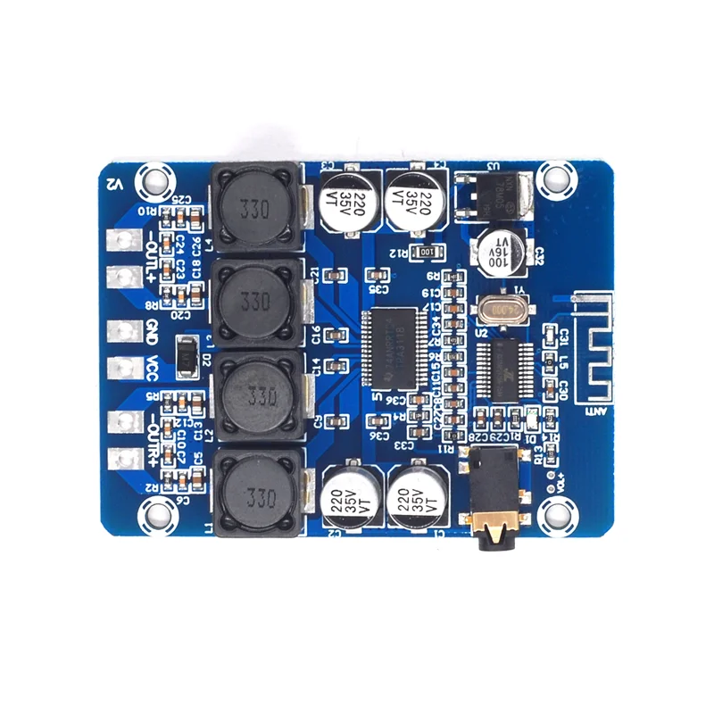 Placa De Amplificador Digital Bluetooth Ultra-Clear, Módulo De Amplificação De Áudio, Dual 45W, Decodificação AUX, XH-M314, TPA3118