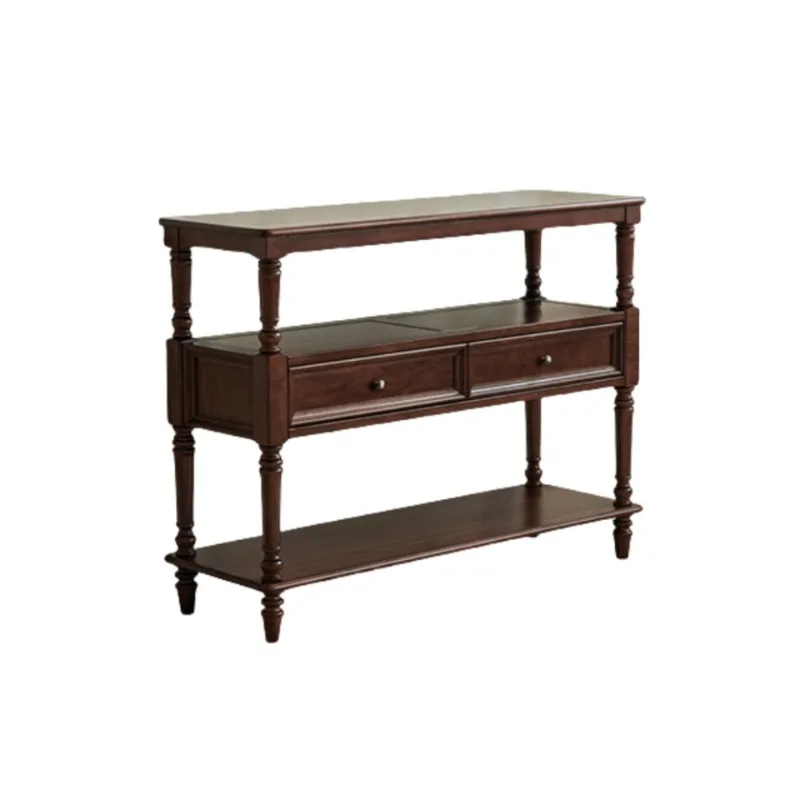 

Solid wood entrance cabinet American entrance entrance table Locker living room wall partition