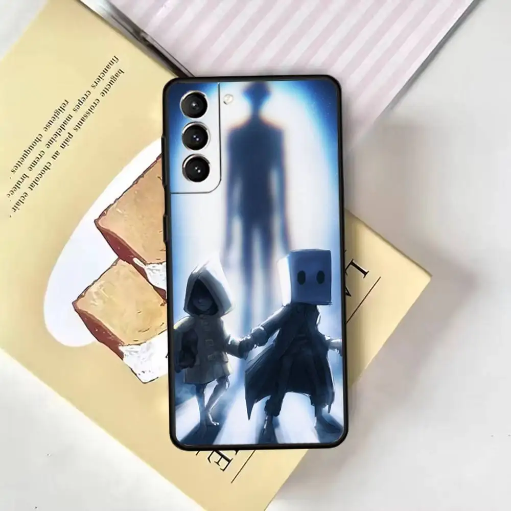 حافظة هاتف Little Nightmares لهاتف سامسونج جالاكسي A13,21s,22,31,32,52,53,71,72,73, غطاء أسود ناعم #6