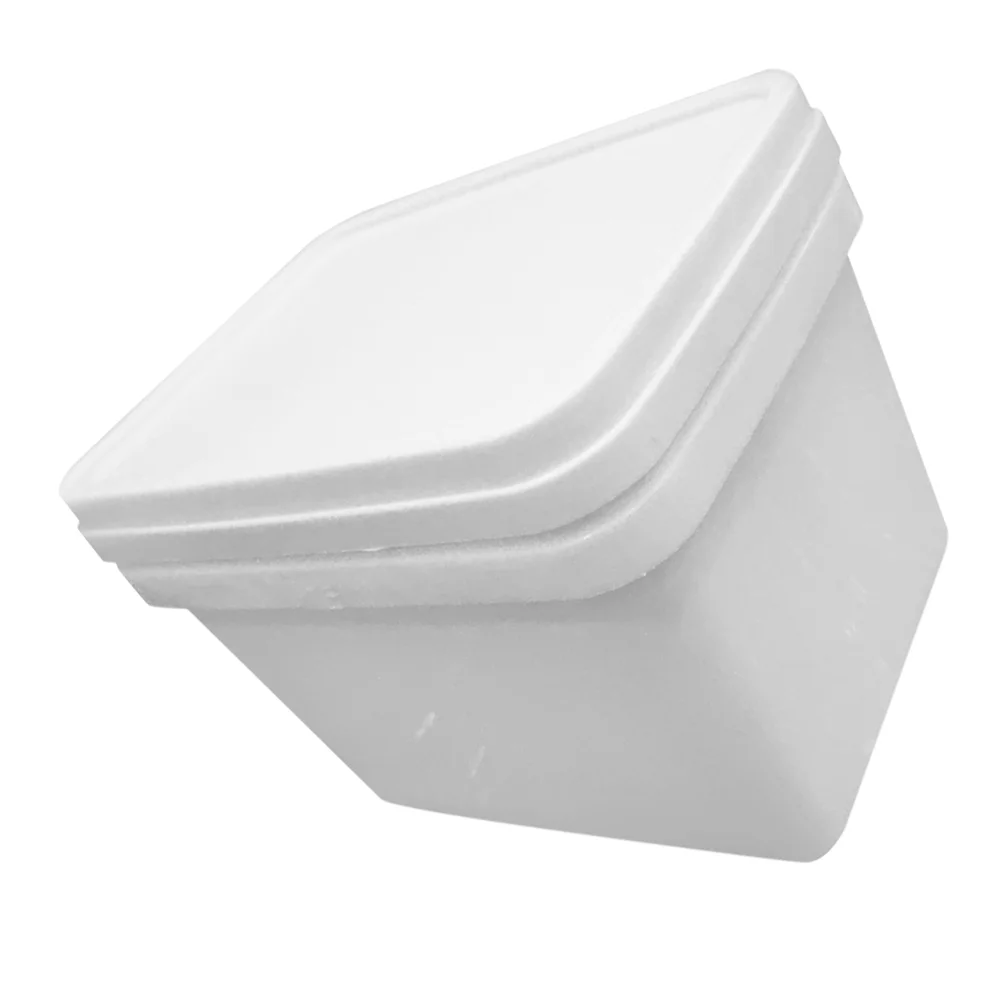 

White Pail with Lid Barrel Paint Painting Bucket Plastic Box Hand-held Food Containers Lids