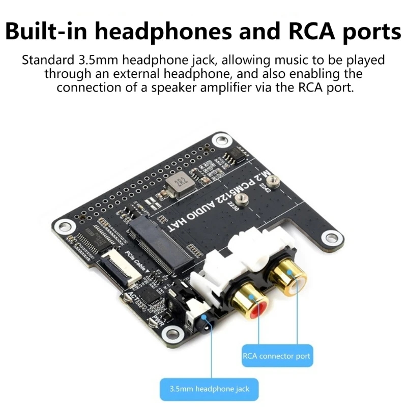  Fast Speed PCIe To M.2 Adapters With I2S Sound Support And 384KHz 32Bit Resolution For High Resolution Sound