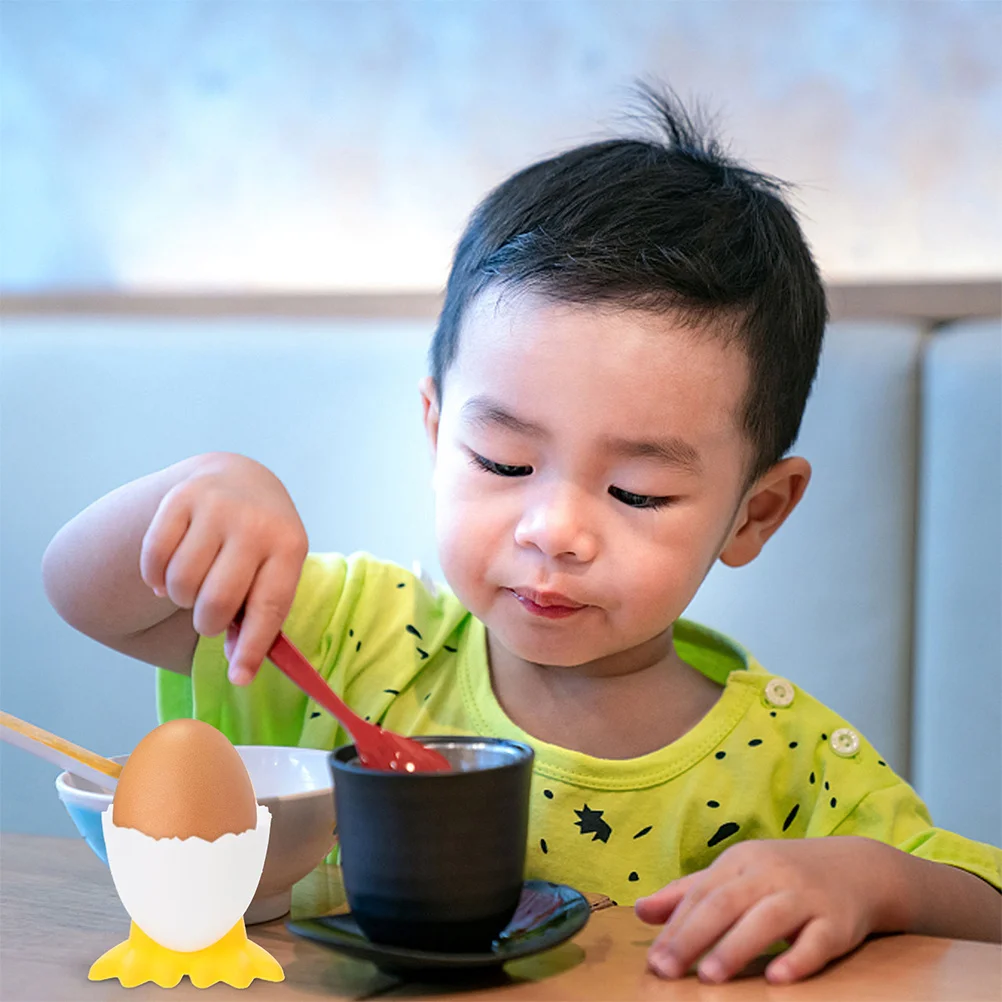 

12Pcs PP Material Egg Cups Easy Clean Cute Storage for Parties and Families Breakfast Cup Holder Cartoon Cups Holder