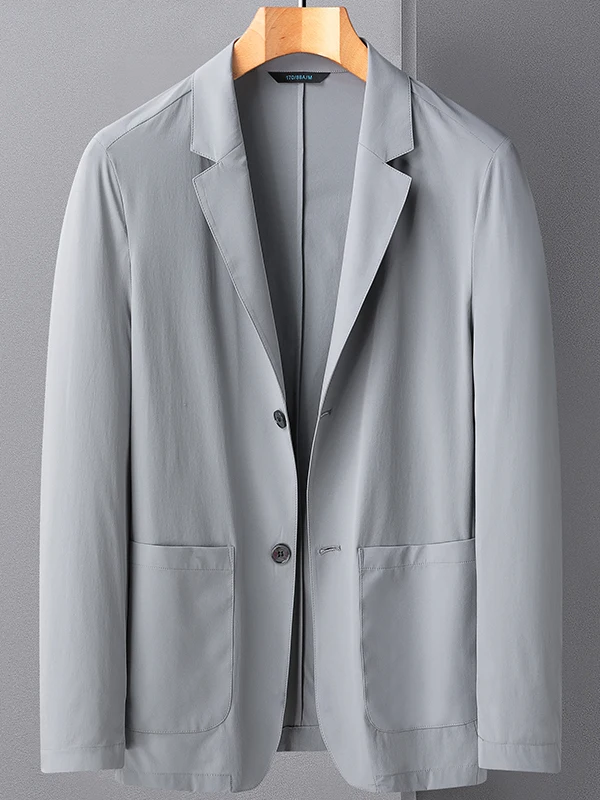 

Летняя тонкая мужская куртка из ледяного шелка, однотонная, новая модная, с защитой от солнца, эластичная, повседневная, с длинным рукавом