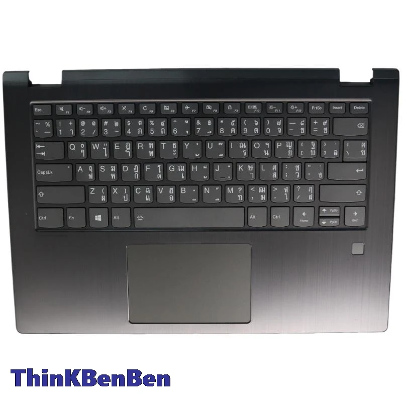 

TH Thai Keyboard Iron Gray Upper Case Palmrest Shell Cover For Lenovo Flex 6 14 YOGA 530 14IKB 14ARR 5CB0R08598