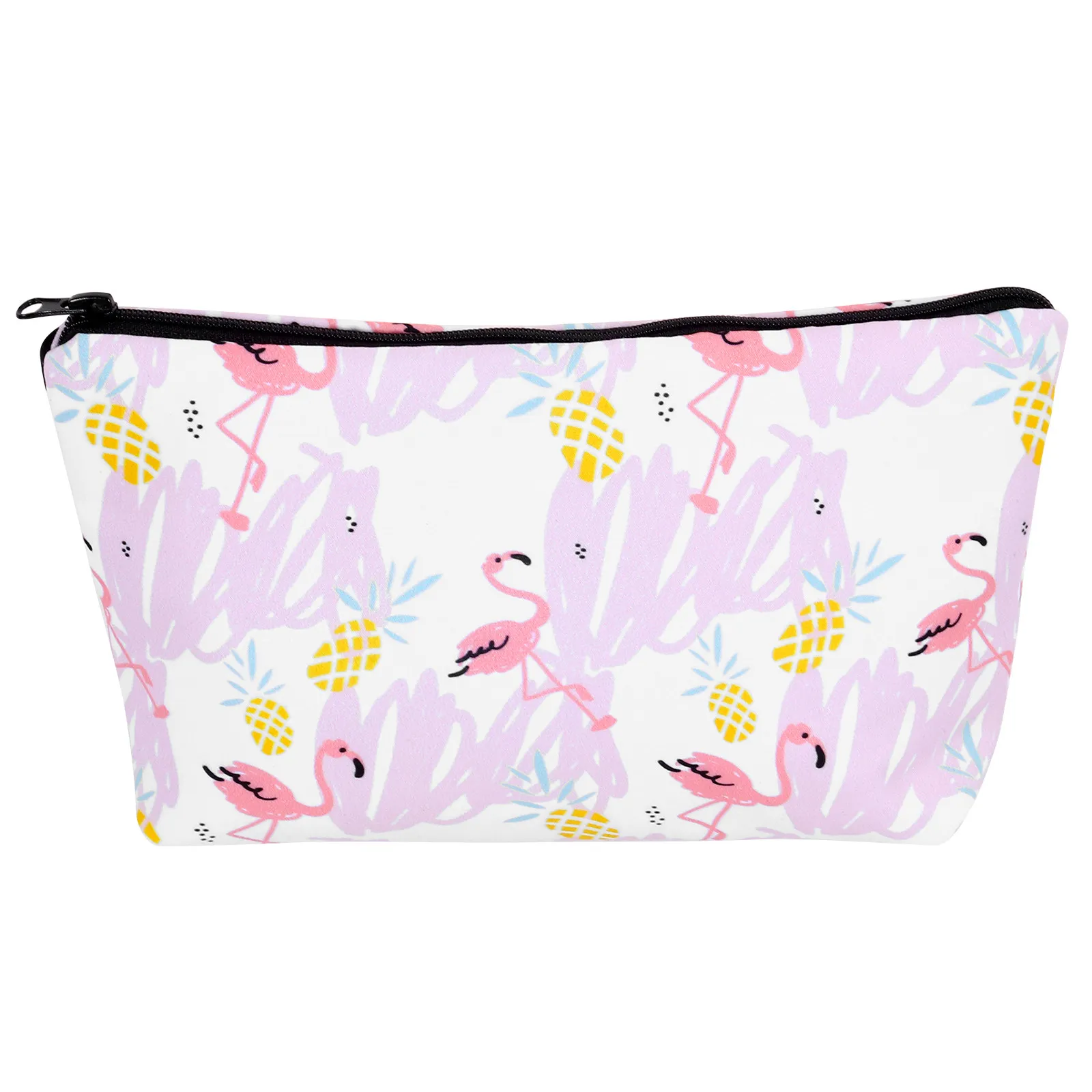 1Pcs Flamingo Print Pouch Makeup Bag Portable Travel Toiletry Organizer for Women Gym Camping Business Trip