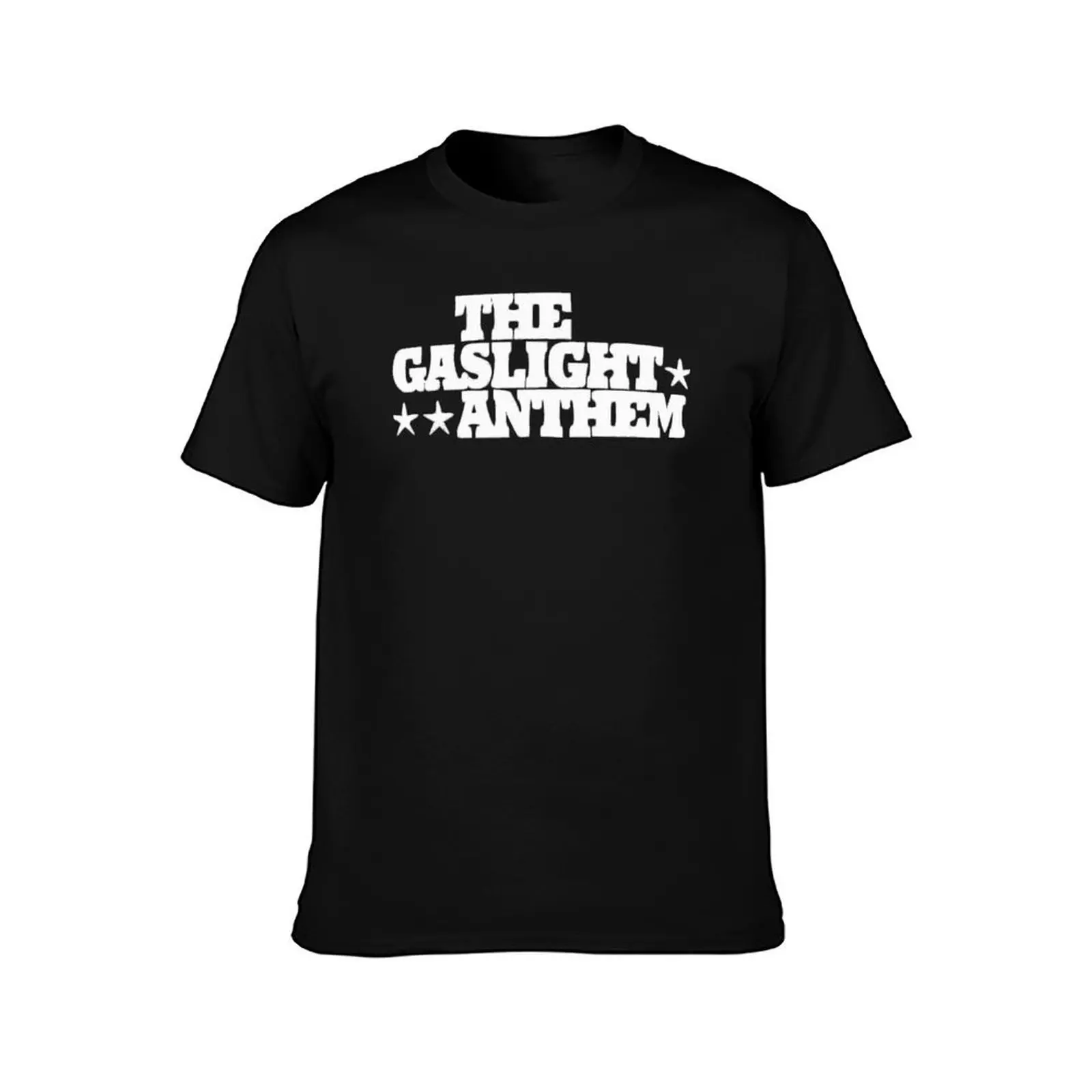 The Gaslight Anthem - groupe de rock alternatif emblématique, logo. Texte blanc. T-Shirt Modern Style Print T-Shirt