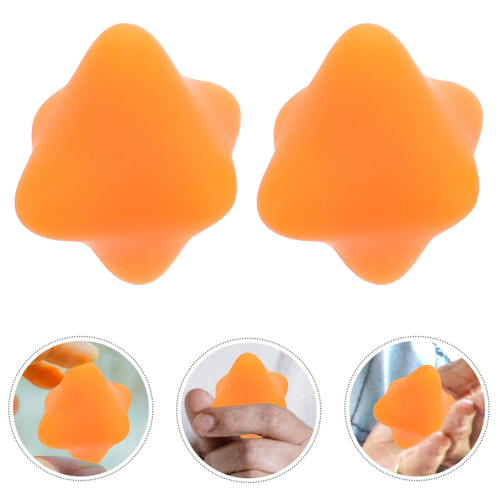 

2Pcs Hexagon Silicone Grip Strengthener Balls Hand Exercisers for Seniors Office Workers Finger Wrist Trainer Hand Therapy