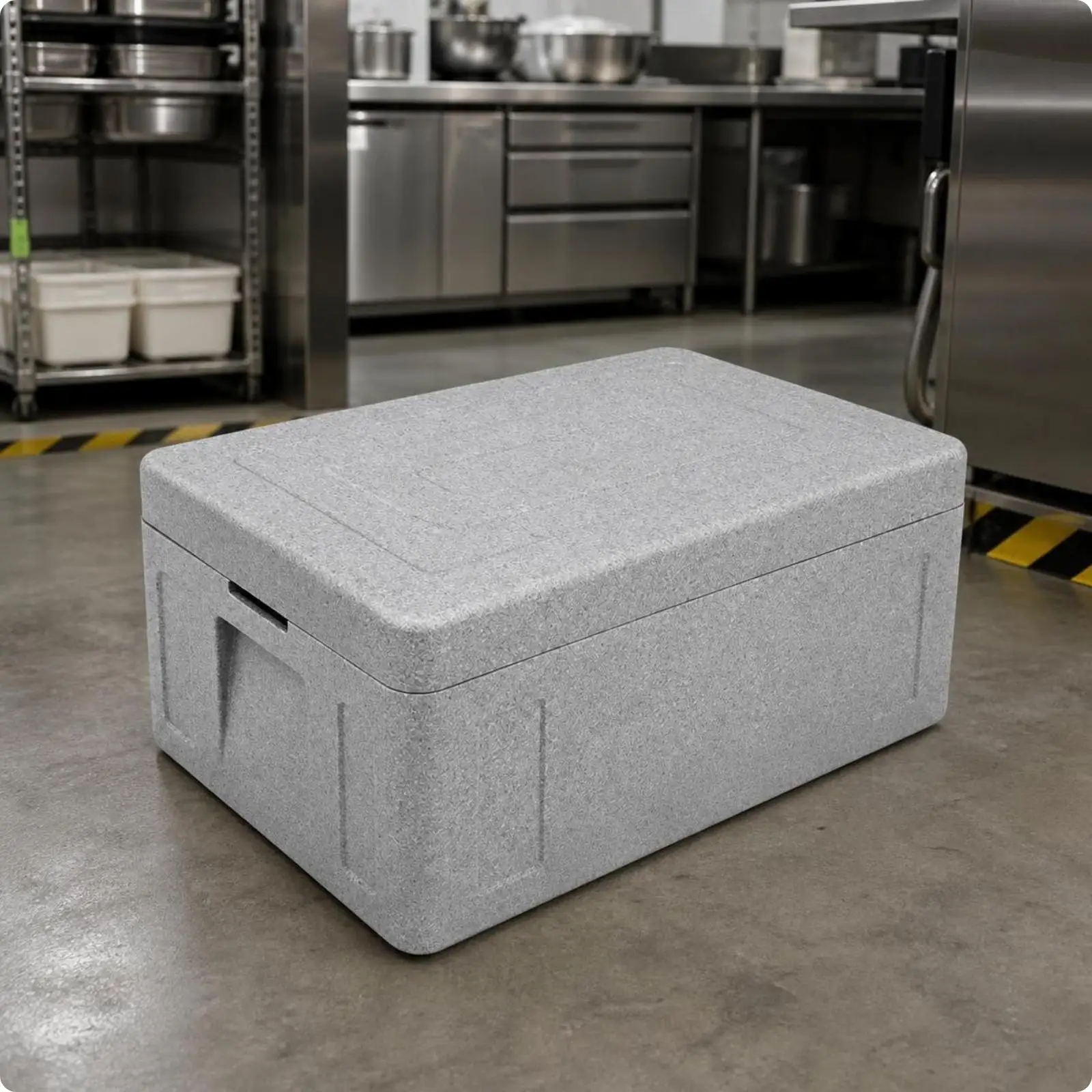 Expanded Polypropylene Food Box With 31 Liter Capacity, Commercial-Grade, Insulated Food Pan Carrier, for School Cafeteria