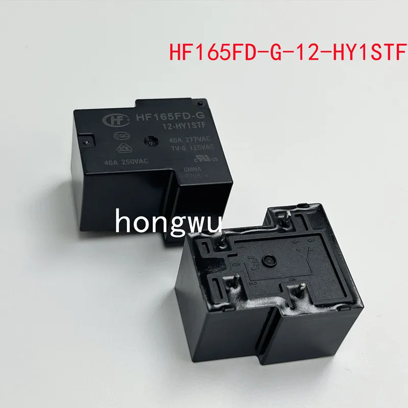 

100% Original New 2PCS/ HF165FD-G-12-HY1STF DC12V relay 40A 4pins