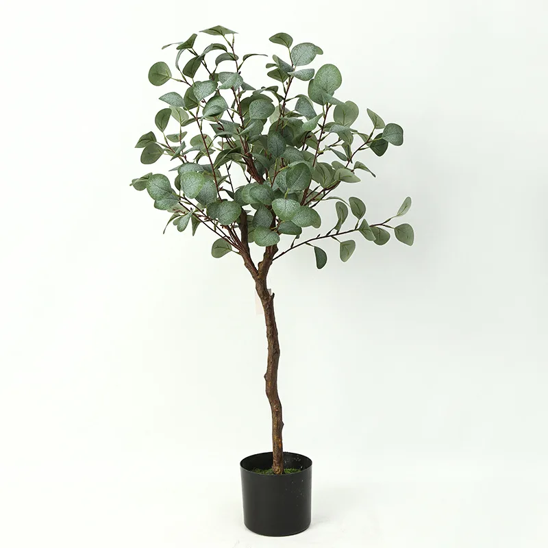 

100cm New Simulation Money Tree Artificial Large Potted Fake Bonsai Green Plants For Living Room Office Home Study Decoration