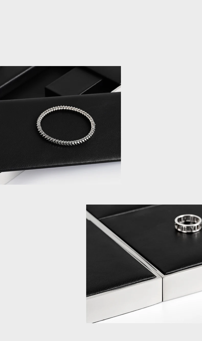 Oirlv Leder-Schmuckdisplay-Tablett Schwarz für Ringe, Ohrringe, Armbänder, Halsketten, Armreifen, Quadratisches Schmuckdisplay-Set – Detail 3