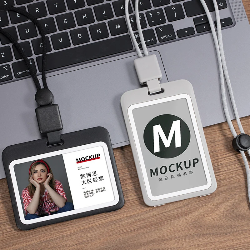 Portable Retractable Lanyard Card Sleeve Clear Simple Card Case With Retractable Reel Transparent Identification Card Holder