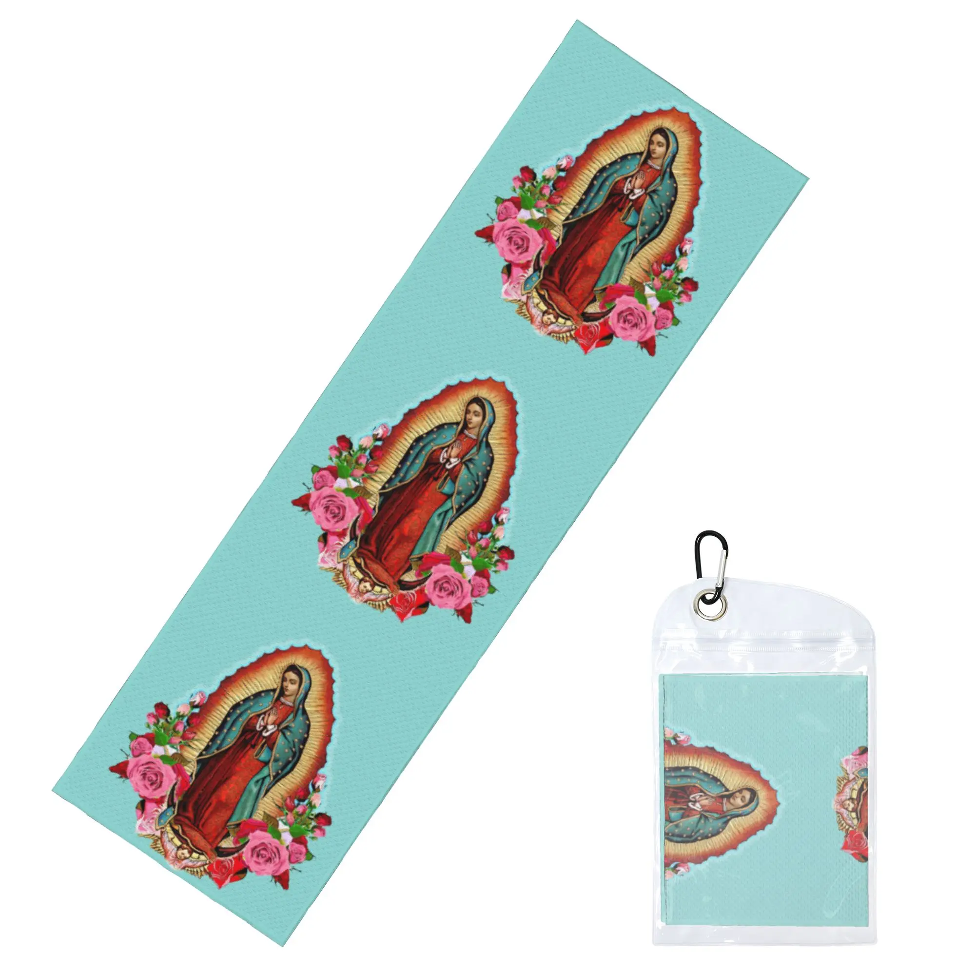 Virgin Mary Of Guadalupe Cold Exercise Towel Mexico Catholic Saint Yoga And Fitness Running Outdoor Activities Travelling Towels