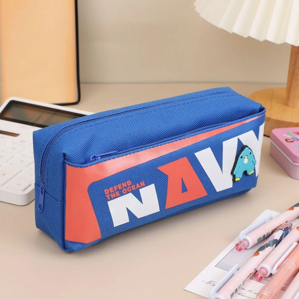 Portable English Pen Bag Multi Functional Large Capacity Stationery Bag Double-layer Student Gift Stationery Box Business Card