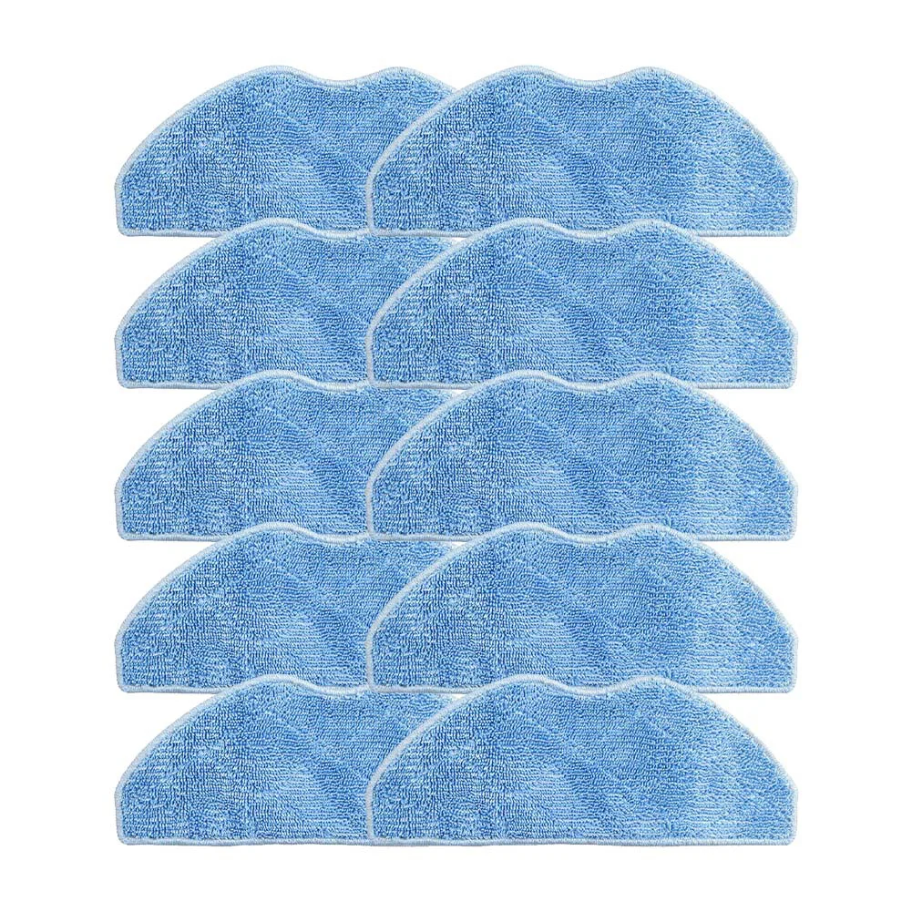 10pcs Mopping Cloths For Polaris PVCR 6001 For IQ Home For Aqua For Beko VRR80214VB VRR94314VB Robotic For Vacuum Cleaner Parts