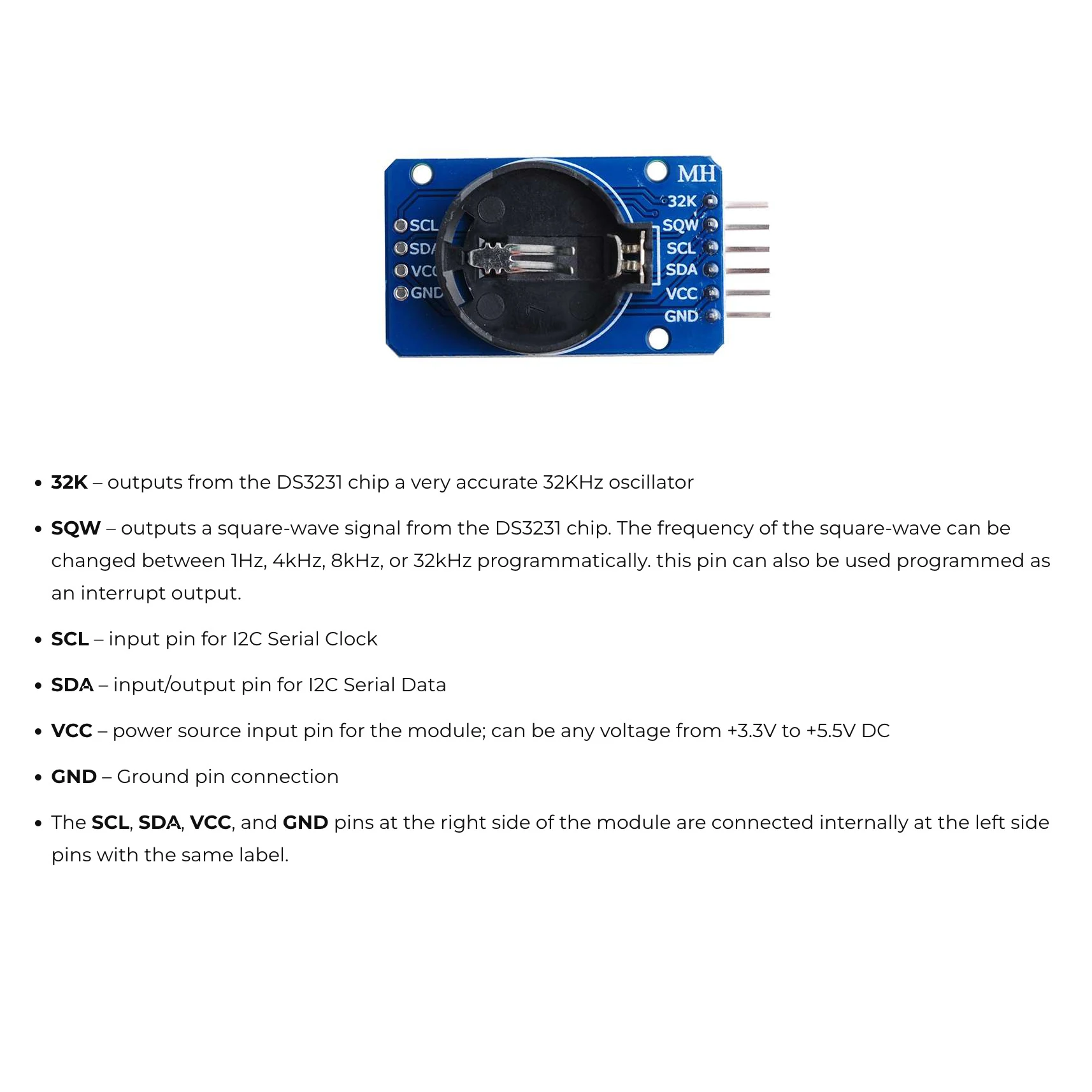 โมดูลนาฬิกา DS3231 จำนวน 1/2/5 ชิ้น ไม่รวมแบตเตอรี่ เซ็นเซอร์ RTC ความแม่นยำสูง AT24C32 IIC บอร์ดนาฬิกาตั้งเวลาและปลุกสำหรับ Ardui