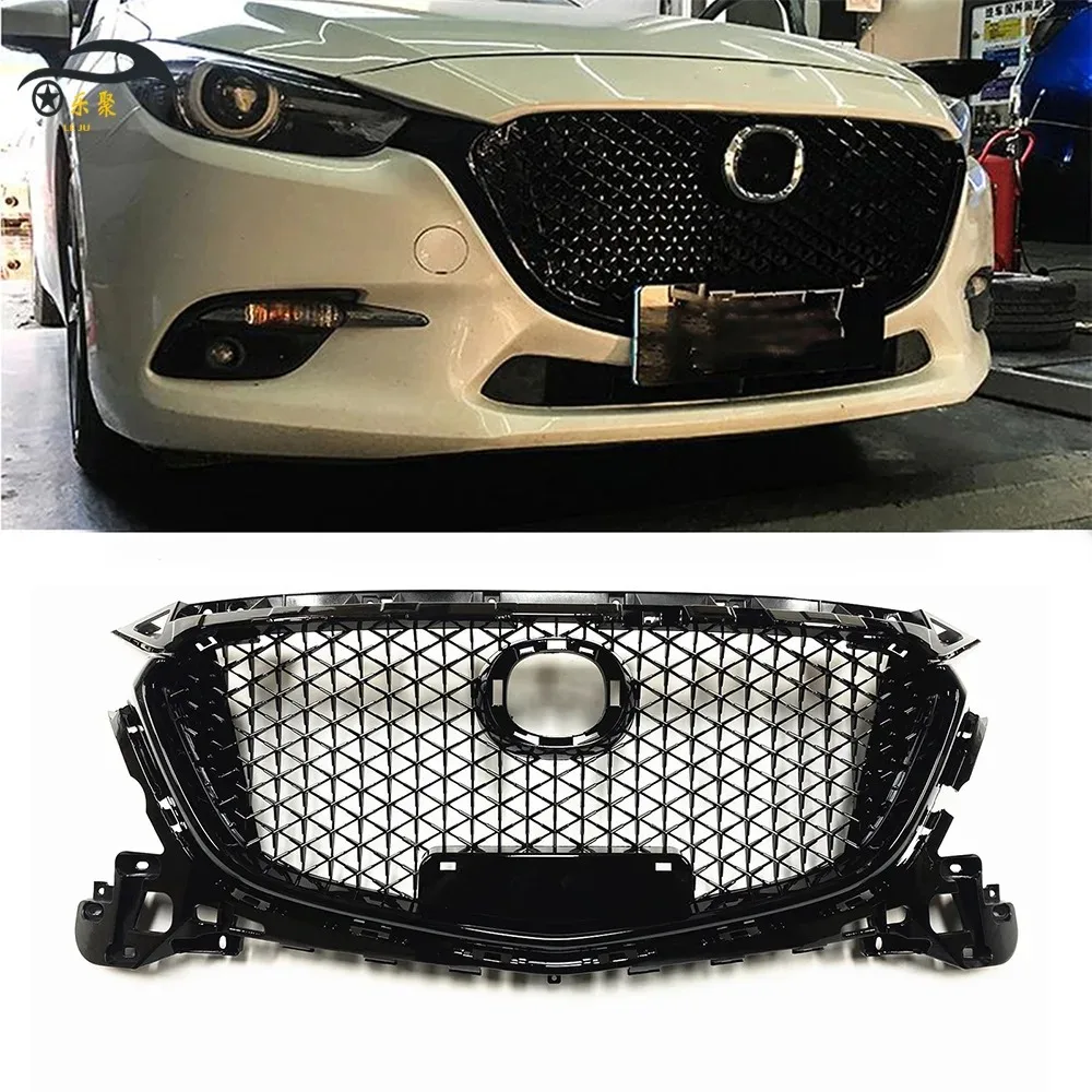 

Для Mazda 3 2017, 2018, 2019 годов: гоночная решетка радиатора, передний бампер, комплект обвеса, аксессуары