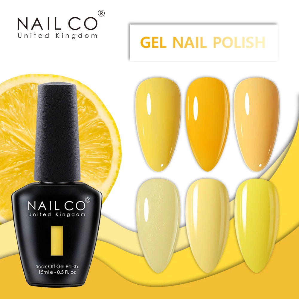 NAILCO 15ml Gel Nail Polish Semi-permanent Base Top Matt Coat Enamel Soak Off UV Gel All For Nails Art Manicure Hybrid Varnishes