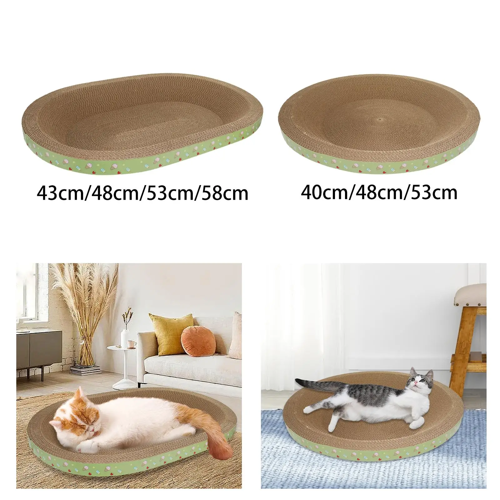 Cat Scratcher Board Wear Resistant Nest Scratch Pad Sofa Cat Scratching Bed for