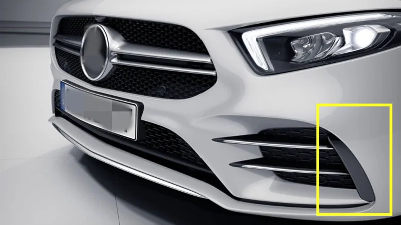 Für Mercedes Benz A-Klasse W177 AMG A180 A200 A250 A35 2019-2024 Frontstoßstangen-Seitenflügel Auto-Zubehör Dekorative Zierleisten – Detail 9