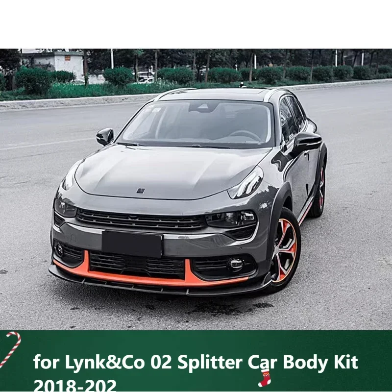 

New！ Front Skirts for Lynk&Co 02 Splitter Car Body Kit 2018-2022 Front Bumper Spoiler Accessories