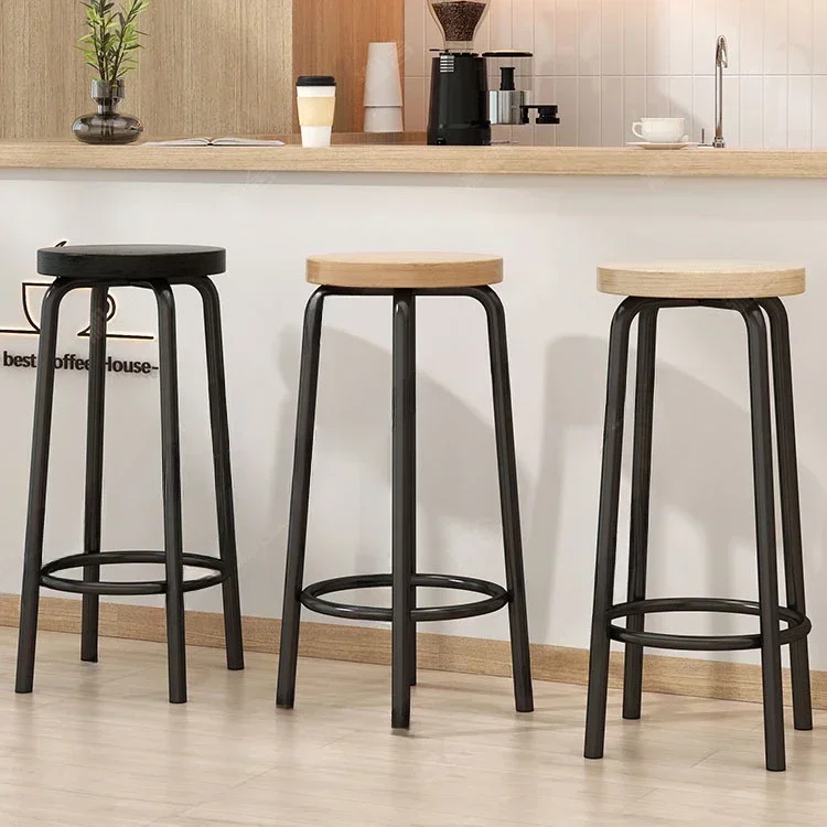 

Home Bar Chair Furniture Barber Shop Kitchen Stool Chairs Luxury High Stools Breakfast Cheap Counter Cadeira Manicure Height