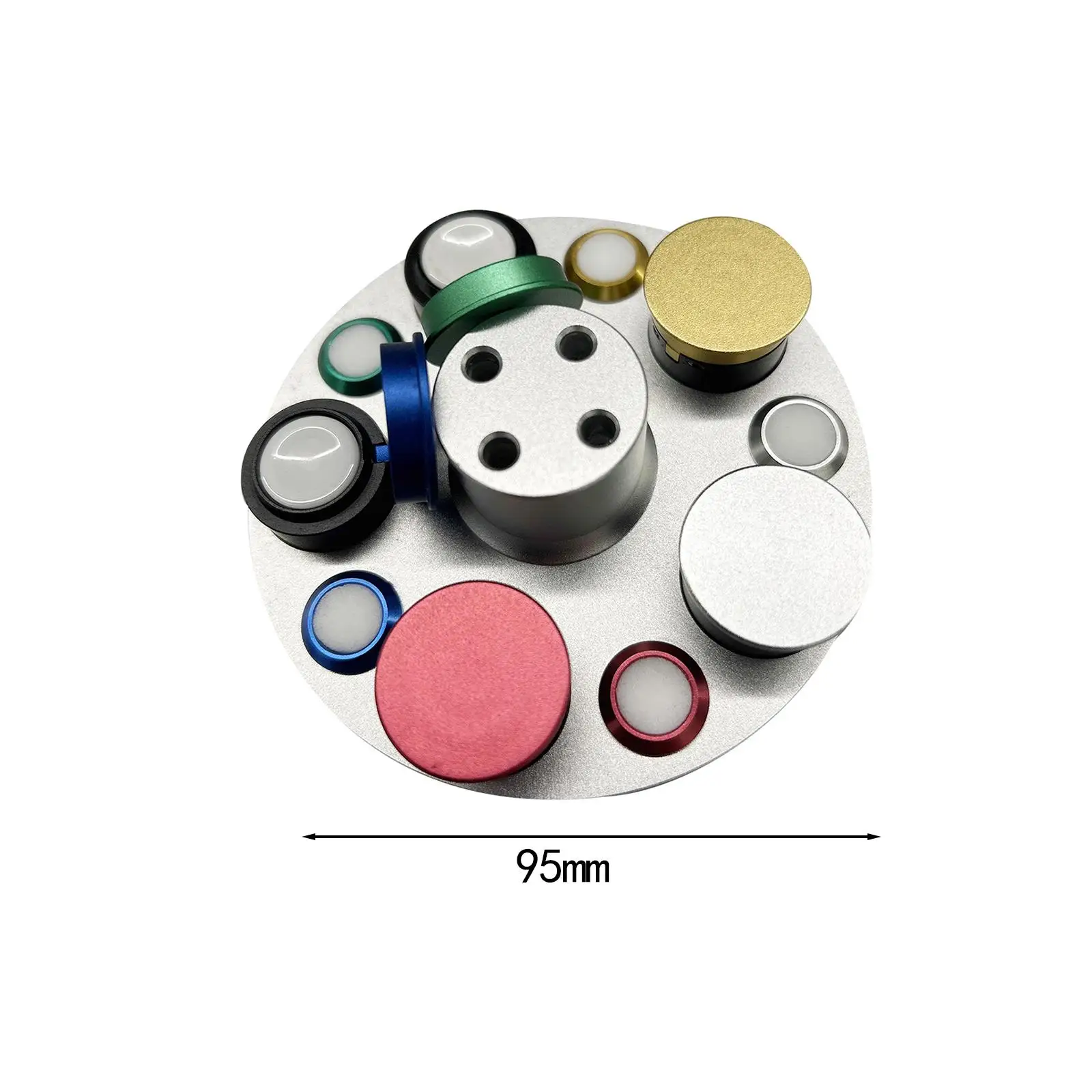 Watch Oil Cup Holder Practical with Cover 5 Dish Maintenance Convenient Watch Repair Tool Watch Oiler Stand Watch Oil Cup Stand image 6