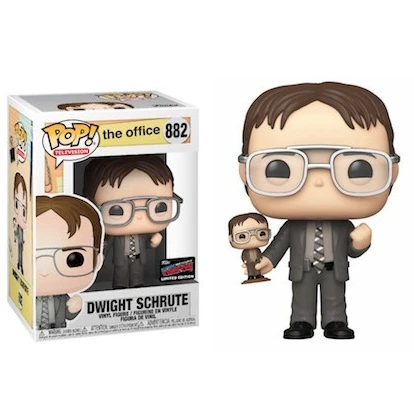 Funko Pop The Office Dwight Schrute 882# Action Figure 10cm Collection Limited Edition Model Toys for Children Christmas Gift