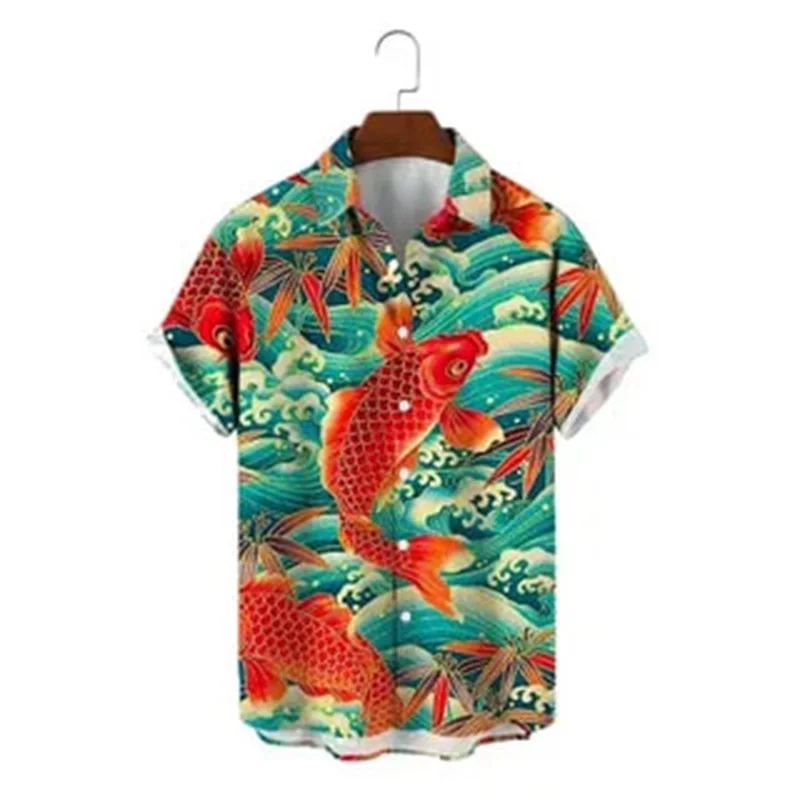 Men's Shirt  Printed Y2k Hawaiian Casual Cotton Shirt Short Sleeve Men's Imported Short Sleeve Travel Holiday Super Comfortable