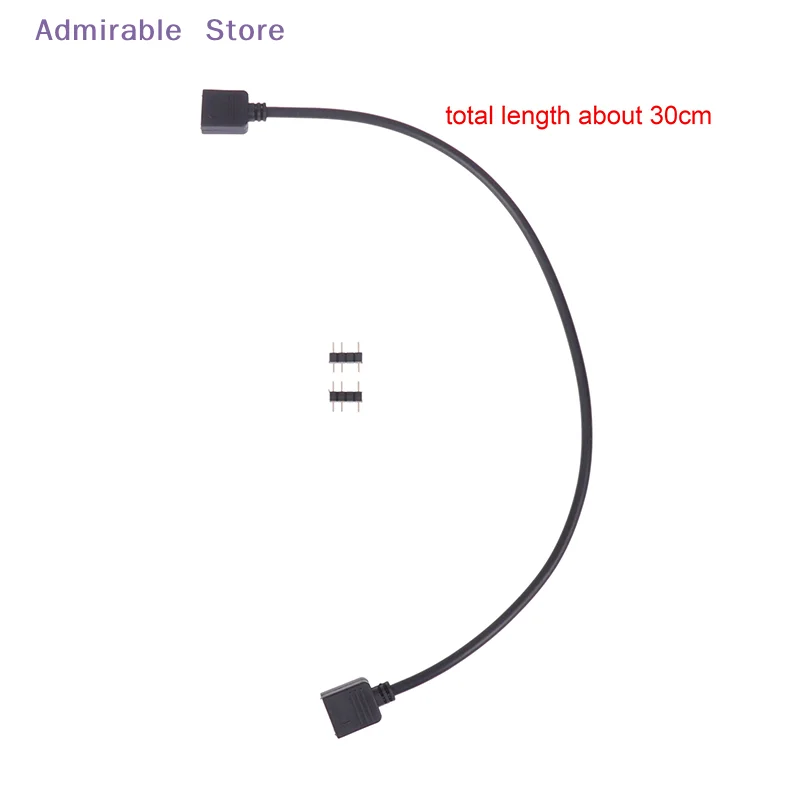 [W]5V 3 Pin 12V 4pin ARGB Splitter Connector Extension Cable For PC Computer Fan Motherboard AURA RGB LED Strip Light