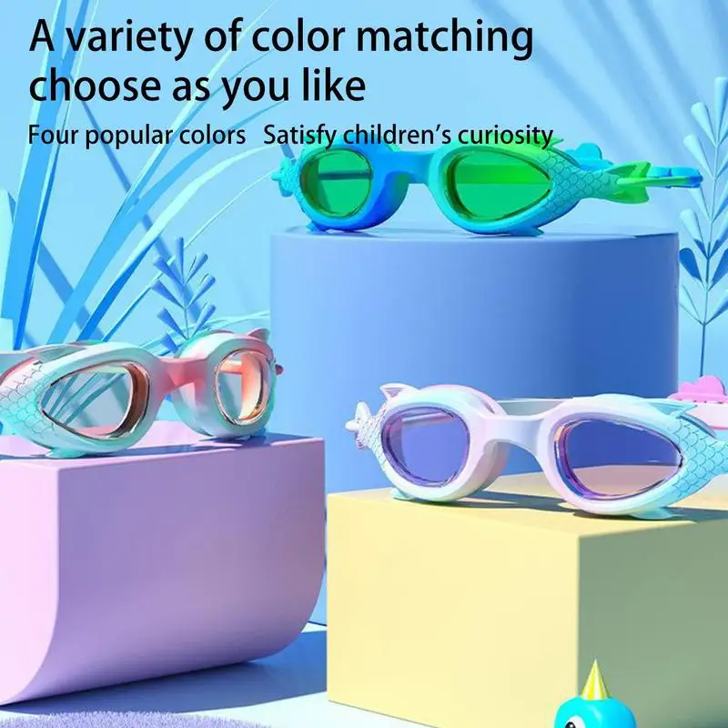 Kids Mermaid Swim Goggles Anti-Fog No Leaking Mermaid Swim Goggles Funny Toddler Mermaid Swim Goggles For Kids And Toddler