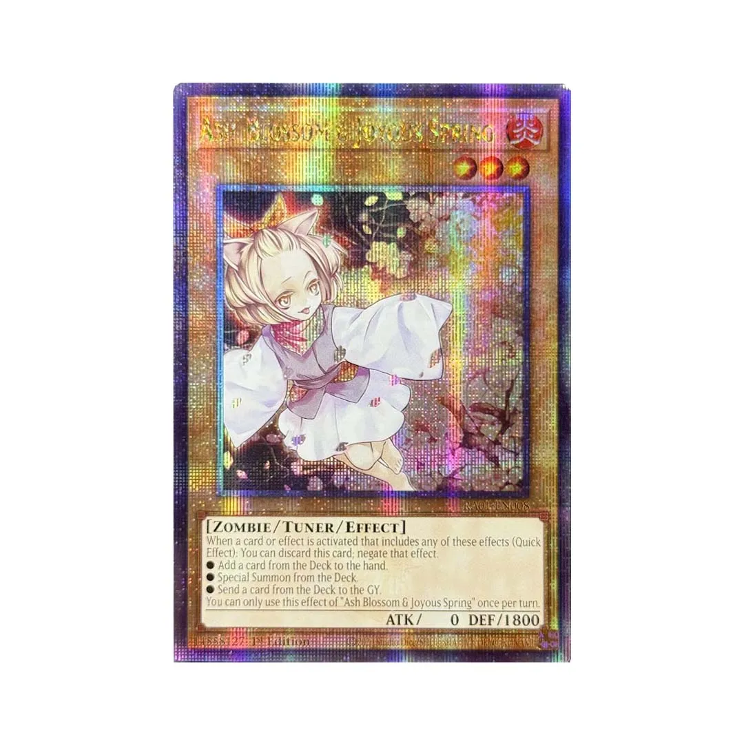 QCSCR Quarter Century Grid Holo Replica Cards Anime Style TCG Cards Shiny Foil Monster Spell Trap Cards for Collection