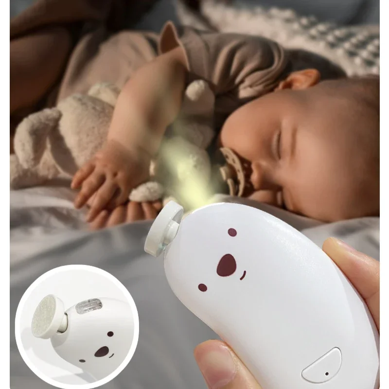 6-polijstkoppen Elektrische nagellakers Nagelknipper voor baby's Multifunctionele set Schattig Veilig Stil Lange batterijduur