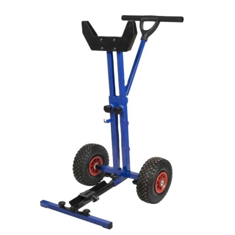Outboard engine, outboard trolley with wheeled marine folding motor