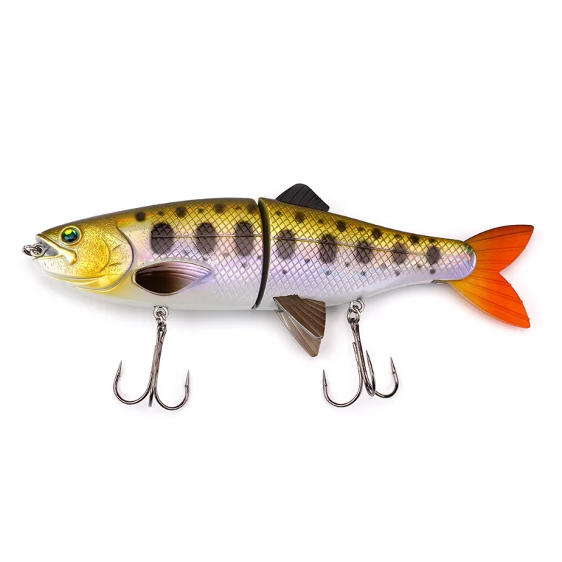 Factory Direct Sales Lure Multi-Section Soft Tail Fish Rainbow Two-Section Hard Bait200mm/90gImitation Fake Fish