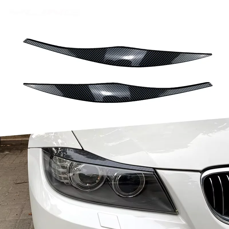 For BMW Accessories 3 Series E90 E91 320i 330i Headlight Eyebrows Eyelid 2005 2006 2007 2008 2009 2010 2011 Sedan / Touring